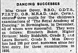 Dovey Dancing success