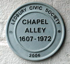 Chapel plaque
