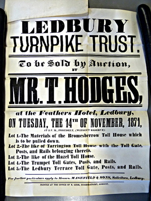 Sale of Toll Houses