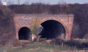 Canal under railway